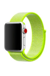 Apple Watch 42mm Bilekli Kumaş Kayış Kordon Fosfor thumbnail 1