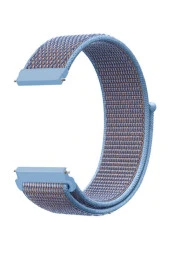 Apple Watch 38mm Bilekli Kumaş Kayış Kordon Mavi Açık thumbnail 1