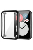 Huawei Watch Fit 2 Ile Uyumlu Tpu Çerçeveli Tam Kapatan Ekran Koruyucu Çerçeve Kılıf thumbnail 4