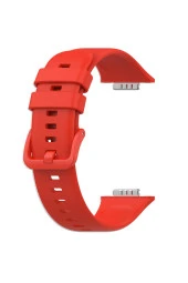 Huawei Watch Fit 2 Ile Uyumlu Saat Kayışı Uyumlu Spor Saat Kontrast Renkli Lagniappe Silikon Kordon thumbnail 1