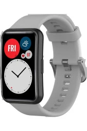 Huawei Watch Fit 2 Ile Uyumlu Saat Kayışı Uyumlu Spor Saat Kontrast Renkli Lagniappe Silikon Kordon thumbnail 1