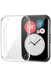 Huawei Watch Fit 2 Ile Uyumlu Tpu Çerçeveli Tam Kapatan Ekran Koruyucu Çerçeve Kılıf thumbnail 1