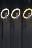 Youtuber Led Selfie Işığı Telefon Tutuculu Tripod 14 Inç 2.1 M - 4