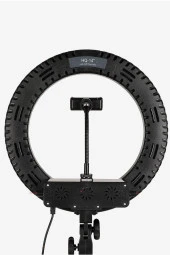 Professional Led Çekim Makyaj Portre Selfie Işığı Telefon Tutuculu Tripod 14" inch thumbnail 2