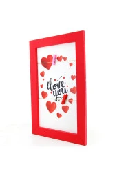 Ahşap Mandallı Not ve Fotoğraf Tutucu 35x23 Aşk Panosu thumbnail 4