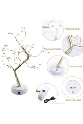 Led Lamba Bonsai Tasarım Mini Ağaç 2 Fonksiyon Bükülebilir kolay Dallar Dokunmatik LED Ağaç -M108L- thumbnail 2