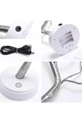 Led Lamba Bonsai Tasarım Mini Ağaç 2 Fonksiyon Bükülebilir kolay Dallar Dokunmatik LED Ağaç -M60LM- - 6