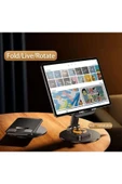 Ayarlanabilir Tablet /cep Telefonu Standı 360 Derece Dönebilen Alüminyum Masaüstü Telefon Tutucu thumbnail 6