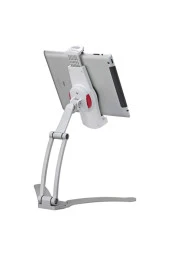 Çok Fonkisyonlutablet-telefon Tutacağı Mutfak Masaüstü Dolap Duvar Montaj Tutucu Standı beyaz - 3