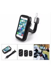 Motosiklet Telefon Tutucu Su Geçirmez Fermuarlı Kılıf Xl Boy 6.7 Inç Kadar Uyumlu thumbnail 2