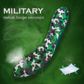 Askeri Tabanlık, Kamuflaj Desenli, Yumuşak Ayakkabı Tabanlığı, Memory Foam Tabanlık - 4