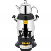 Remta R 25 Mini Çift Demlikli 5 L Çay Makinesi Inox - 1