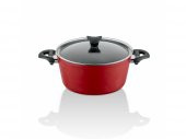 Taç Master Cook 4lü 7 Parça Granit Tencere Seti Kırmızı - 2
