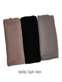 Mısırlı Eşarpları  Aerobin Cazz Eşarp 110x110 cm 3 Adet Tek Fiyat thumbnail 2