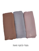 Mısırlı Eşarpları  Aerobin Cazz Eşarp 110x110 cm 3 Adet Tek Fiyat thumbnail 5