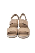 KREM HAKİKİ DERİ KADIN SANDALET CHELSY - 5
