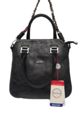 Çanta 19680 Los Angales Polo Club Model El Çantası 3366 Siyah Suni Deri El Yapım - 1