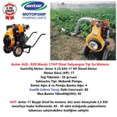 Antor 4LD- 820 Marşlı 17HP Dizel Su Motoru - 2
