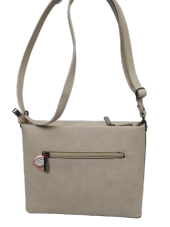 Çanta Los 13307 Angales Polo Club 4442 El Çantası Krem Suni deri El Yapım - 1