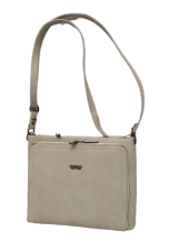 Çanta Los 13307 Angales Polo Club 4442 El Çantası Krem Suni deri El Yapım - 2