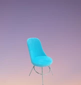 Sandalye 13253 GONCA Model Dökme Sünger Metal Nikelaj 1ad Babyface kumaş El Yapım thumbnail 2