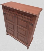 Ayakkabılık 12228 Kare Çok Amaç Model kayın aslan ayak Parlak Ceviz 2Kap El Yapım thumbnail 3