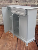 Ayakkabılık 12225 Klasik Kayın Avangart Aslan Ayak Parlak Beyaz 3Kapak El Yapım - 5