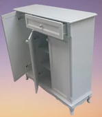 Ayakkabılık 12225 Klasik Kayın Avangart Aslan Ayak Parlak Beyaz 3Kapak El Yapım - 2