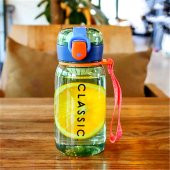 BottleBoss Classical Kilitli Taşıma Askılı Çocuk Matarası 400 Ml Mavi - 6