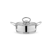 Schafer Micro Mini Basık Çelik Tencere 14 Cm-2 Parça - 2