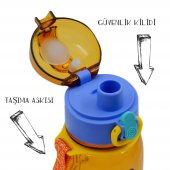 BottleBoss Classical Kilitli Taşıma Askılı Çocuk Matarası 400 Ml Sarı - 2