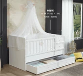 Takım Urlu DREAM LİNE Model BEBEK Odası Büyüyen Karyola BEŞİK Gardolap Şifonyer - 3