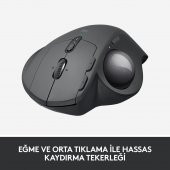 Logitech MX Ergo Kablosuz Konforlu Trackball Mouse - Siyah - 6