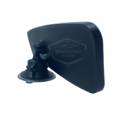 Her Araca Uyumlu Siyah Çerçeveli Dikiz Aynası 60 mm x 240 mm Vantuzlu İç İlave Ayna - 5