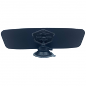 Her Araca Uyumlu Siyah Çerçeveli Dikiz Aynası 60 mm x 240 mm Vantuzlu İç İlave Ayna - 6
