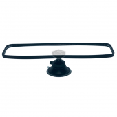 Her Araca Uyumlu Siyah Çerçeveli Dikiz Aynası 60 mm x 240 mm Vantuzlu İç İlave Ayna - 7