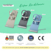 Huggy Wave Bebek Hareket Ettikçe Sallanabilen Kademeli Müzikli Titreşimli Anakucağı - 5