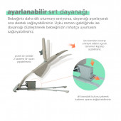 Huggy Wave Bebek Hareket Ettikçe Sallanabilen Kademeli Müzikli Titreşimli Anakucağı - 8