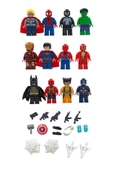 Lego Uyumlu Avengers 12'li Figür Seti 4cm. Marvel Fanlarına Özel Evreninin En Büyük Kahramanları thumbnail 1
