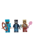 Hayal Gücünüzü Minecraft Evrenine Taşıyan Lego Uyumlu 12 Karakterli 24 Parça Minecraft Figür Seti - 2