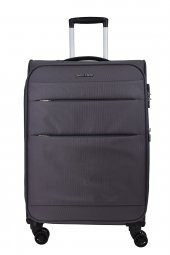 Pierre Cardin Ultra Light Hafif Lüx Kumaş Orta Boy Valiz Gri PC4200 - 2