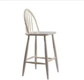 Sandalye 1919 Zus277 OVAL ÇITA Sırt Model Kayın RETRO Ayak Parlak Krem El Yapım thumbnail 1