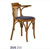 Sandalye 19899 Zus250 Kulakl Sırt Model Bambu Retro Ayak Açık Ceviz Renk El Yapım - 6