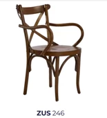 Sandalye 19895 Zus246 Çaprz Sırt Model Kayın Bambu Kolçak Açk Ceviz Renk El Yapım thumbnail 6