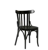 Sandalye 19889 Zus240 Bambu PAPEL Sırtlık Model Siyah Renk Kayın Ayak El yapım thumbnail 2