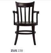 Sandalye 19887 Zus238 ÇITA Sırt Model Yuvarlak Oturum Siyah Kayın Ayak El Yapım - 6
