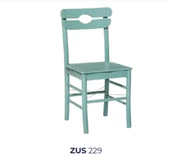 Sandalye 198800 Zus229 Köy tipi Model Parlak Turkuaz Mavi Boya Ahşap Kayın Ayak Ahşap - 7