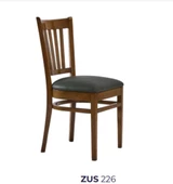 Sandalye 198797 Zus226 ÇITA Klasik Ceviz Boya Kayın Ayak Suni Deri Siyah Oturum thumbnail 7