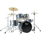 PEARL RS505C/C706 - Roadshow Charcoal Metallic 5 Parça (20B/10T/12T/14F/14S) Aksamlı & Zilli Akustik Davul Seti - 2