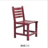 Sandalye 198784 Zus212 Ahşap Sırtlık Köy tipi Model Parlak PEMBE Ahşp Kayın Ayak - 7
